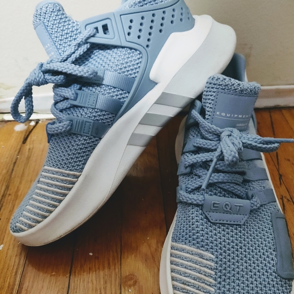 Baby Blue Women's Adidas Sneakers - Picture 1 of 5